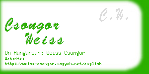 csongor weiss business card